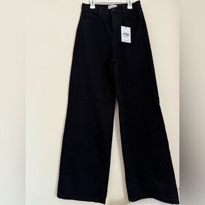 Black Wide-Leg Pants Jeans size 4 princess polly